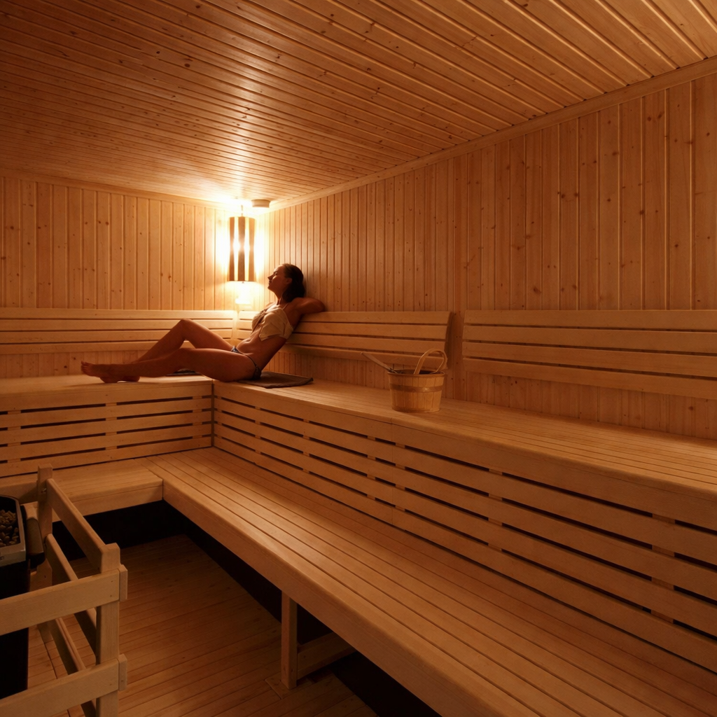 Custom Indoor Sauna Room — Marcus Bath