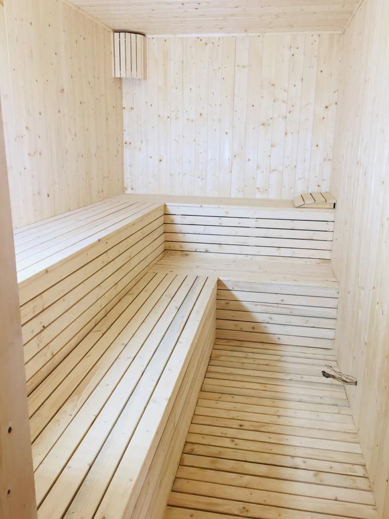 Sauna room installation